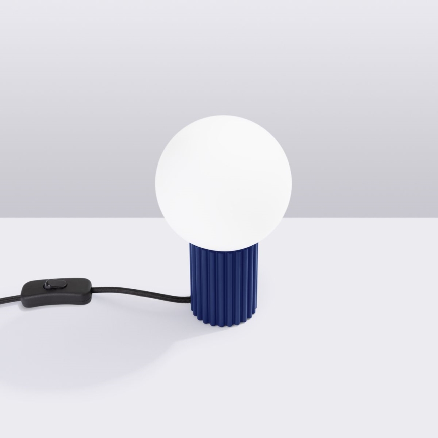 Tischleuchte HALO 1xG9/8W/230V d 12 cm blau