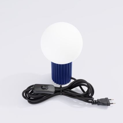 Tischleuchte HALO 1xG9/8W/230V d 12 cm blau