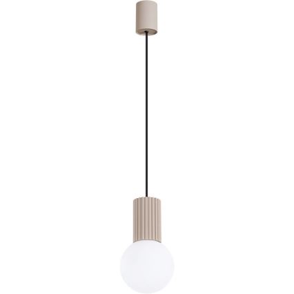 Lampadario a sospensione con filo HALO 1xG9/8W/230V diametro 12 cm beige
