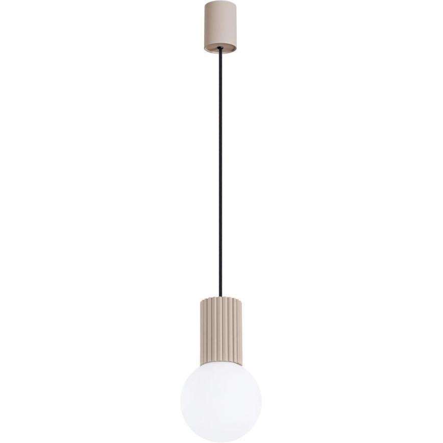 Lampadario a sospensione con filo HALO 1xG9/8W/230V diametro 12 cm beige