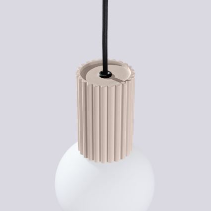 Suspension filaire HALO 1xG9/8W/230V d. 12 cm beige