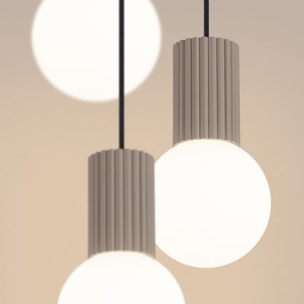 Suspension filaire HALO 3xG9/8W/230V d. 25 cm beige