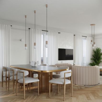 Lampe de table HALO 1xG9/8W/230V d. 12 cm beige