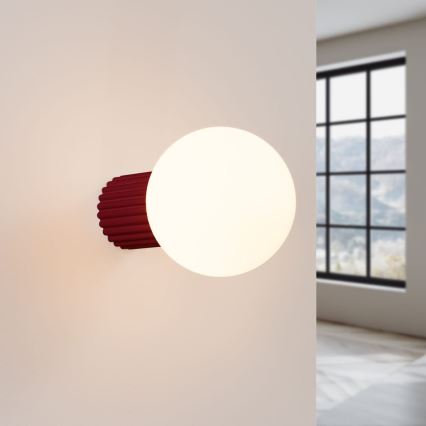 Applique murale salle de bain HALO 1xG9/8W/230V d. 12 cm IP44 rouge