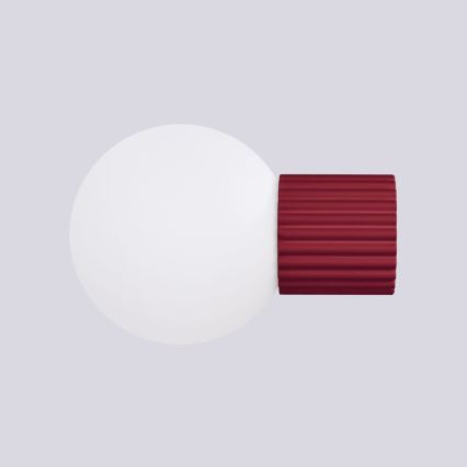 Applique murale salle de bain HALO 1xG9/8W/230V d. 12 cm IP44 rouge
