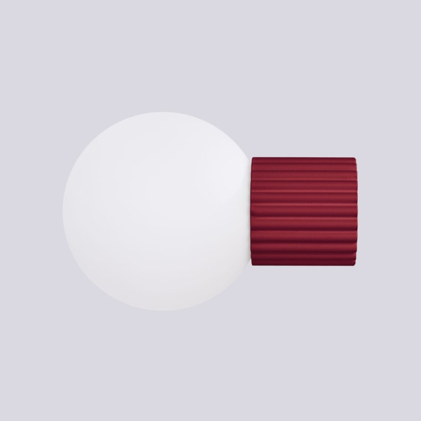 Applique murale salle de bain HALO 1xG9/8W/230V d. 12 cm IP44 rouge