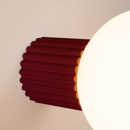 Applique murale salle de bain HALO 1xG9/8W/230V d. 12 cm IP44 rouge