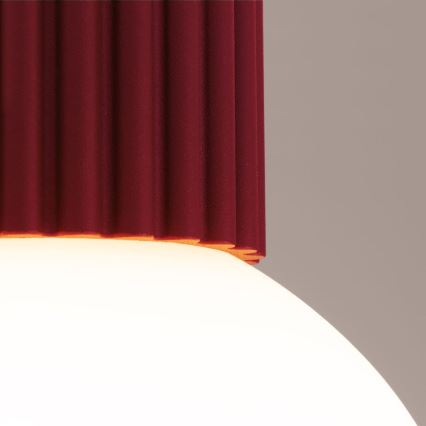 Plafonnier de salle de bain HALO 1xG9/8W/230V d. 12 cm IP44 rouge