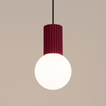 Suspension filaire HALO 1xG9/8W/230V d. 12 cm rouge