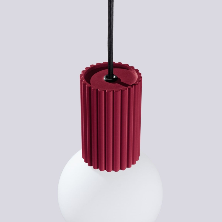 Suspension filaire HALO 1xG9/8W/230V d. 12 cm rouge