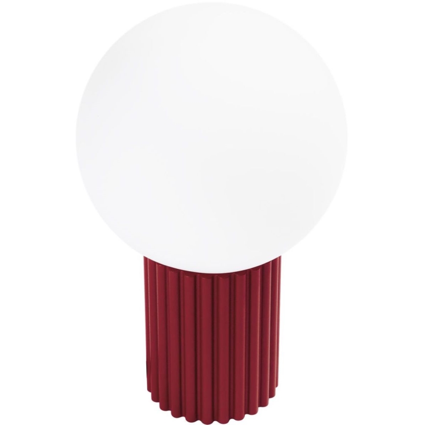 Lampada da tavolo HALO 1xG9/8W/230V diametro 12 cm rosso