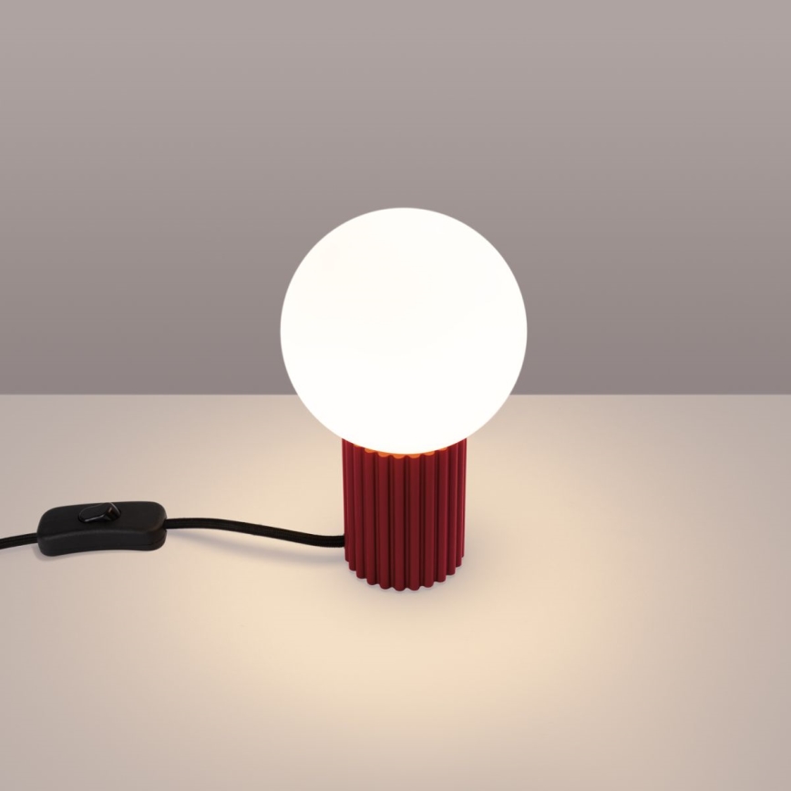 Lampe de table HALO 1xG9/8W/230V d. 12 cm rouge