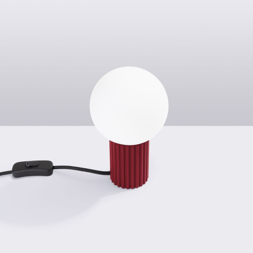 Lampe de table HALO 1xG9/8W/230V d. 12 cm rouge