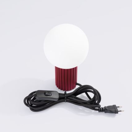 Lampe de table HALO 1xG9/8W/230V d. 12 cm rouge