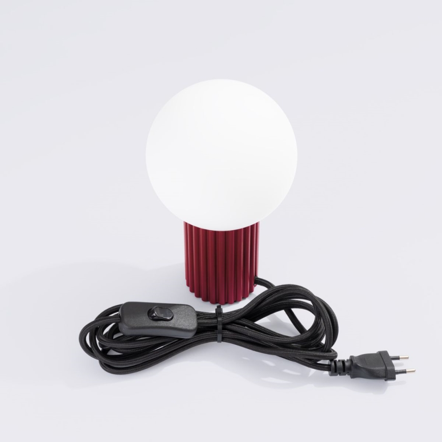 Tischleuchte HALO 1xG9/8W/230V d 12 cm rot