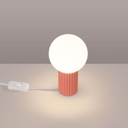 Lampe de table HALO 1xG9/8W/230V d. 12 cm rose