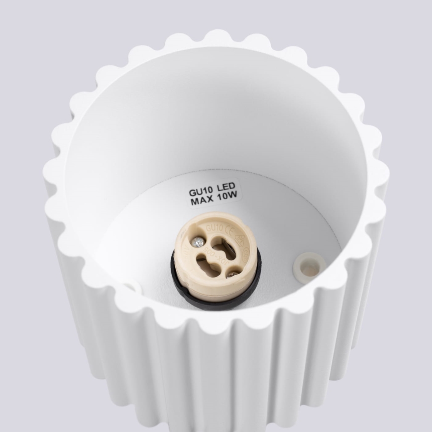 Faretto AURA 1xGU10/10W/230V 10 cm bianco