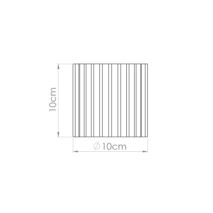 Spot encastrable AURA 1xGU10/10W/230V 10 cm blanc