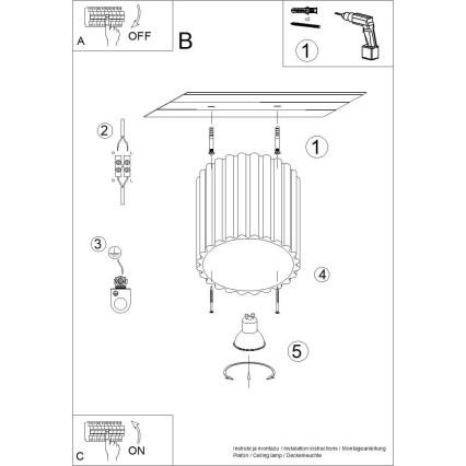 Spot encastrable AURA 1xGU10/10W/230V 10 cm blanc