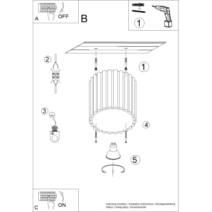 Spot encastrable AURA 1xGU10/10W/230V 10 cm blanc