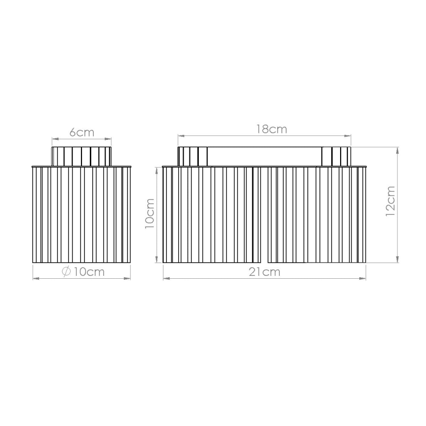 Faretto AURA 2xGU10/10W/230V bianco