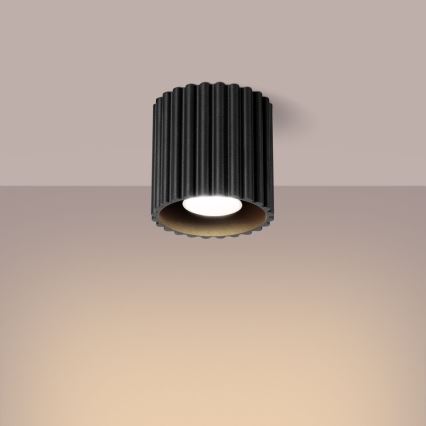 Spotleuchte AURA 1xGU10/10W/230V 10 cm schwarz