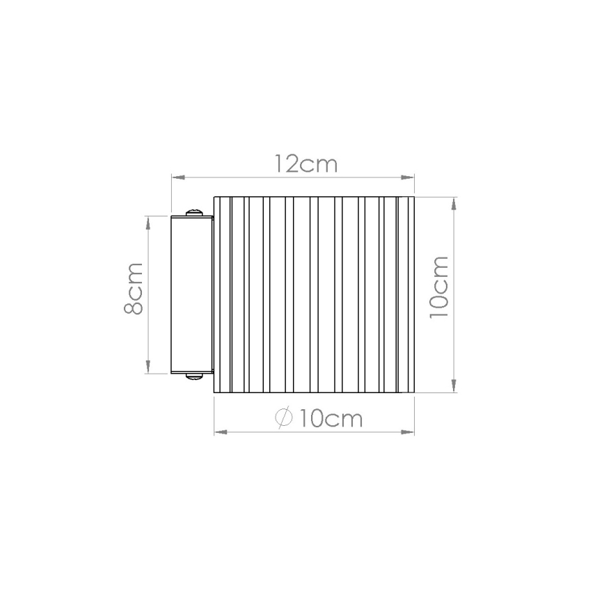 Applique murale AURA 1xG9/10W/230V noire