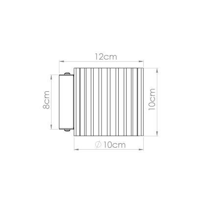 Applique AURA 1xG9/10W/230V nero