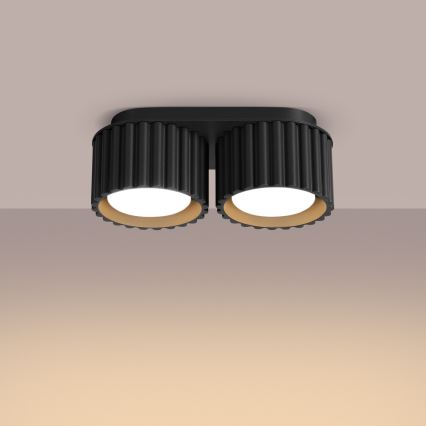 Faretto AURA 2xGX53/10W/230V nero
