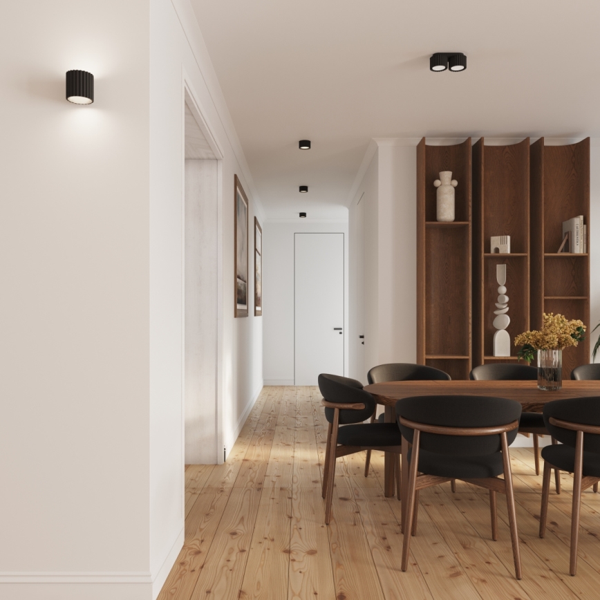 Deckenstrahler AURA 2xGX53/10W/230V schwarz