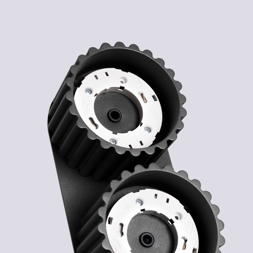 Deckenstrahler AURA 2xGX53/10W/230V schwarz