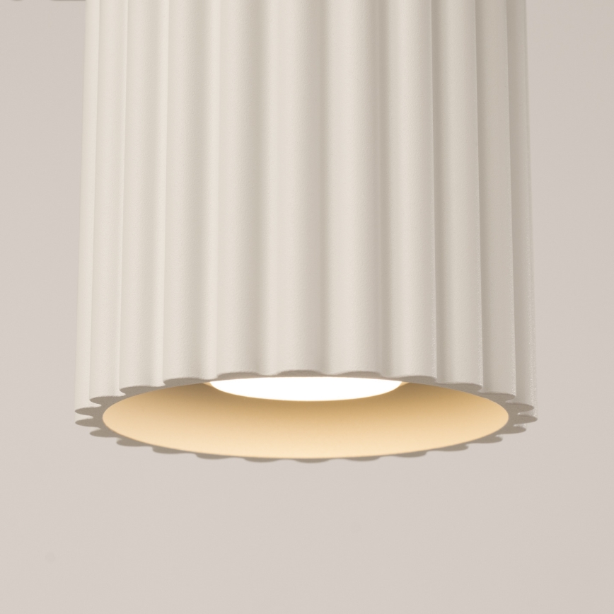 Spotleuchte AURA 1xGU10/10W/230V 10 cm cremefarben