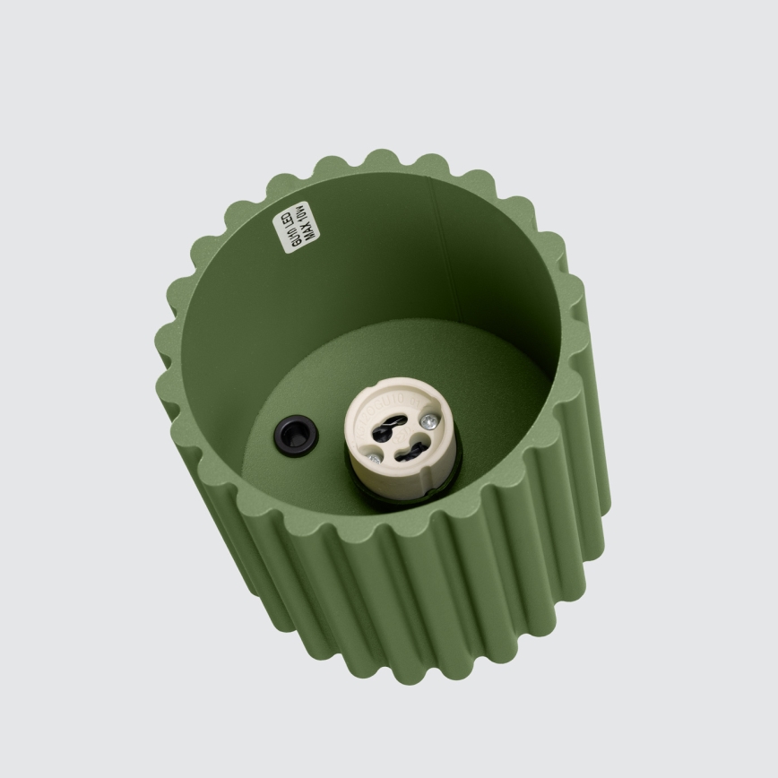 Spotleuchte AURA 1xGU10/10W/230V 10 cm grün