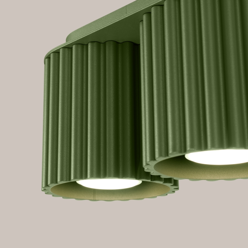 Faretto AURA 2xGU10/10W/230V verde