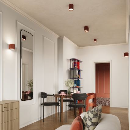 Faretto AURA 1xGU10/10W/230V 10 cm arancione