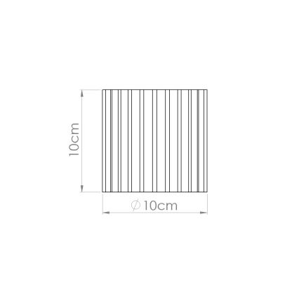 Spot AURA 1x GU10/10W/230V, 10 cm, orange