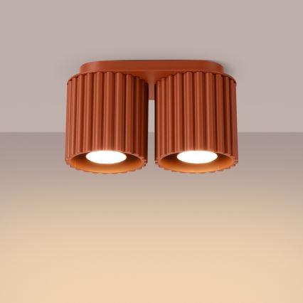 Spot AURA 2xGU10/10W/230V orange