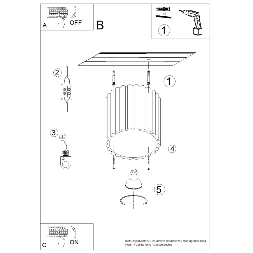 Faretto AURA 1xGU10/10W/230V 10 cm marrone