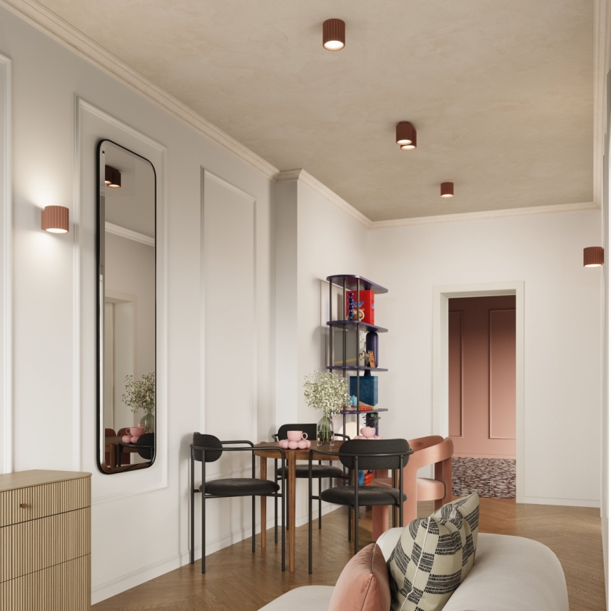 Spot AURA 1xGU10/10W/230V 10 cm marron