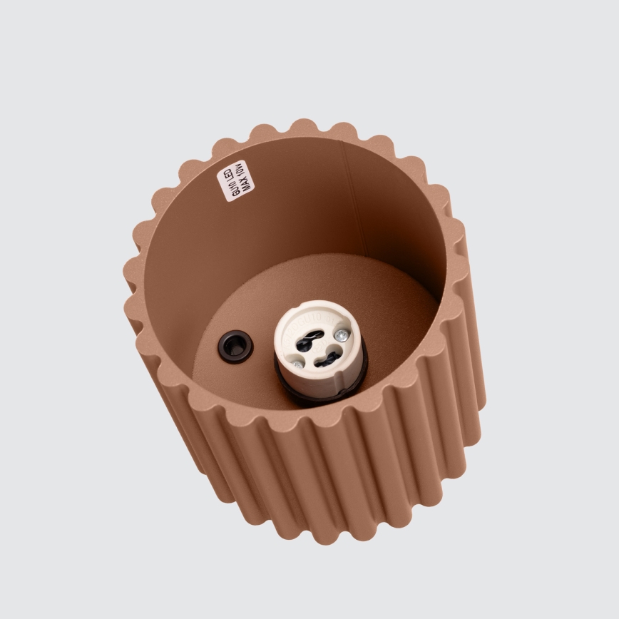 Spot AURA 1xGU10/10W/230V 10 cm marron