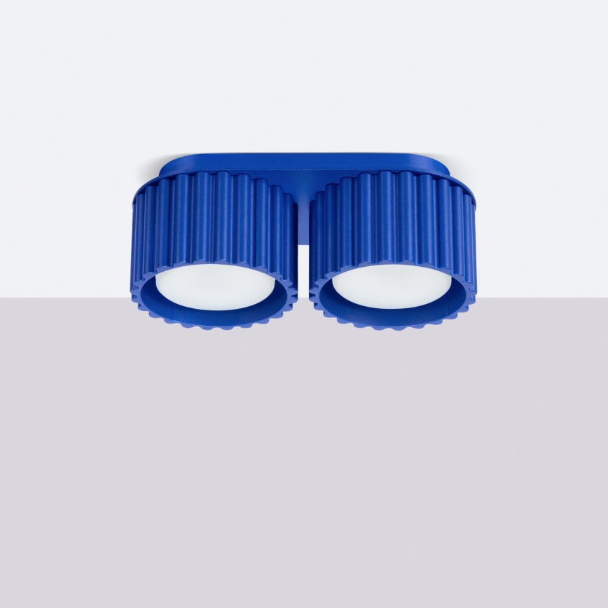 Faretto AURA 2xGX53/10W/230V blu