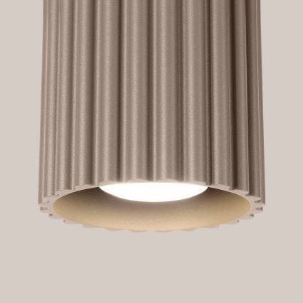 Faretto AURA 1xGU10/10W/230V 10 cm tortora