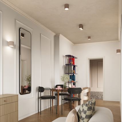 Spot AURA 1xGU10/10W/230V 10 cm taupe