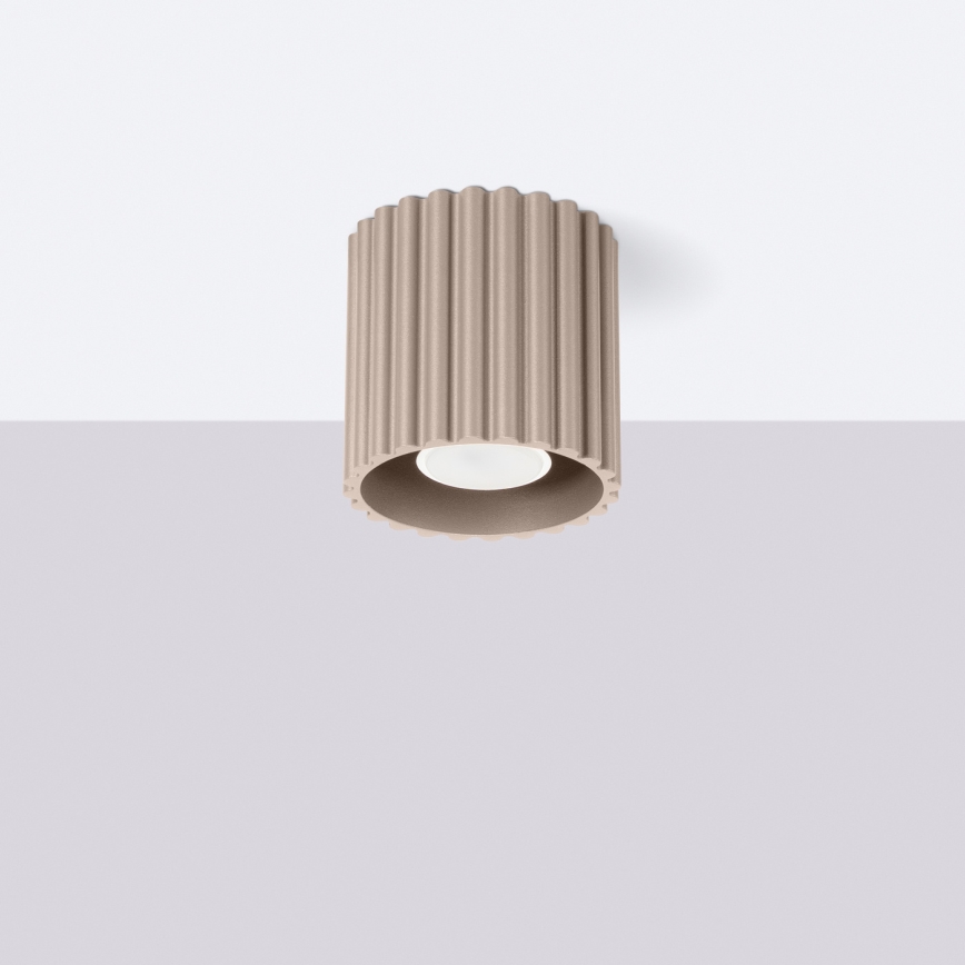 Spot AURA 1xGU10/10W/230V 10 cm taupe