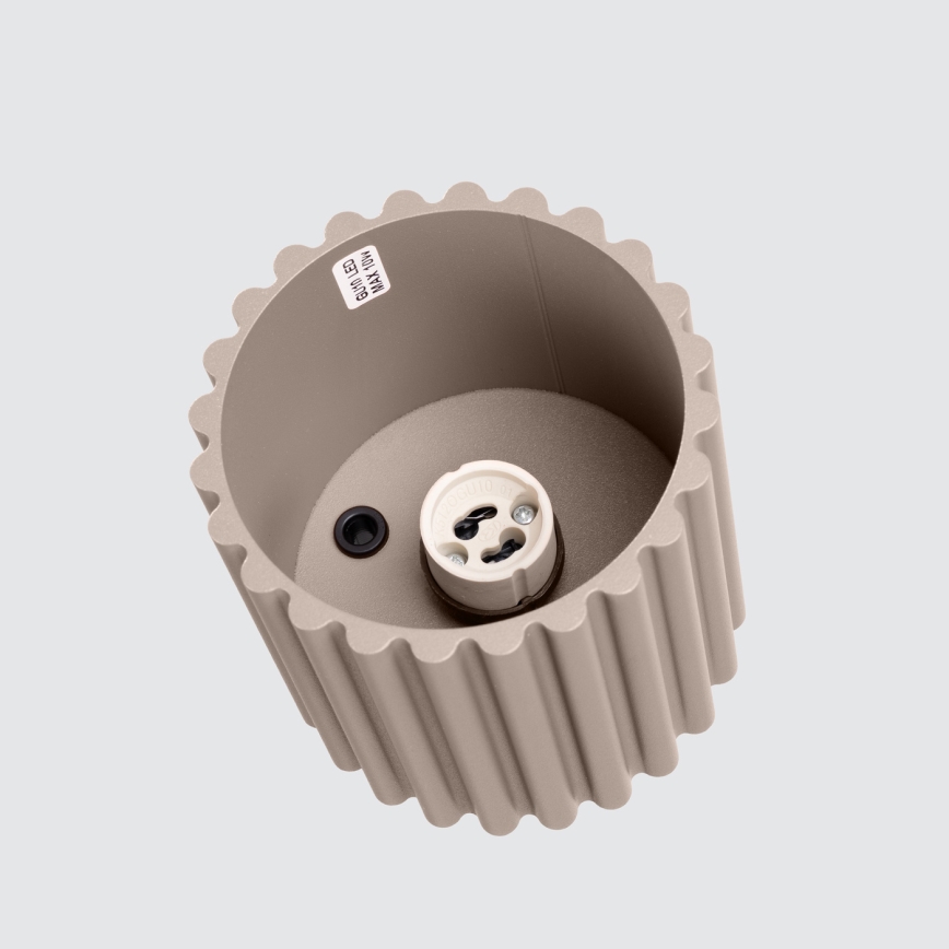 Spot AURA 1xGU10/10W/230V 10 cm taupe