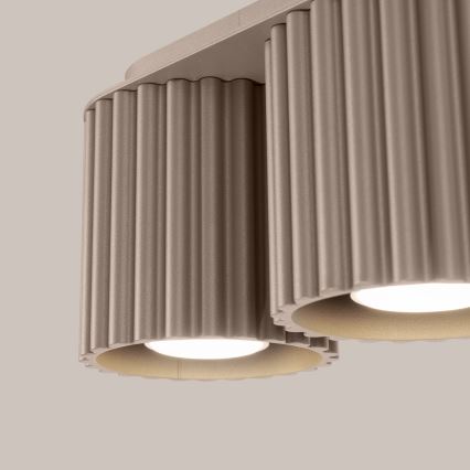 Faretto AURA 2xGU10/10W/230V taupe