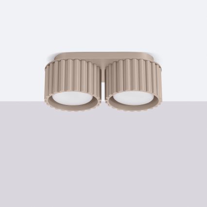 Deckenstrahler AURA 2xGX53/10W/230V taupe