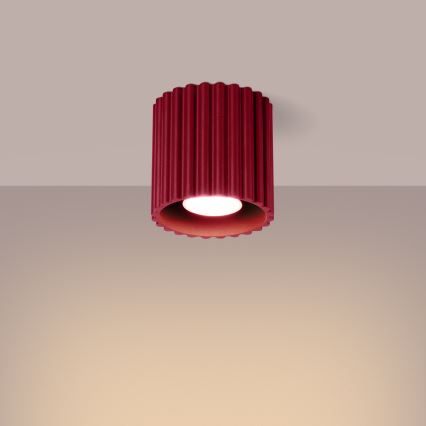 Spotleuchte AURA 1xGU10/10W/230V 10 cm rot