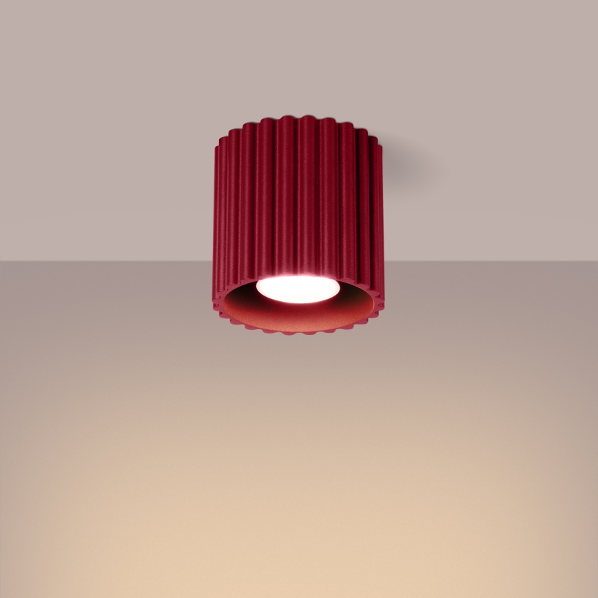Spotleuchte AURA 1xGU10/10W/230V 10 cm rot