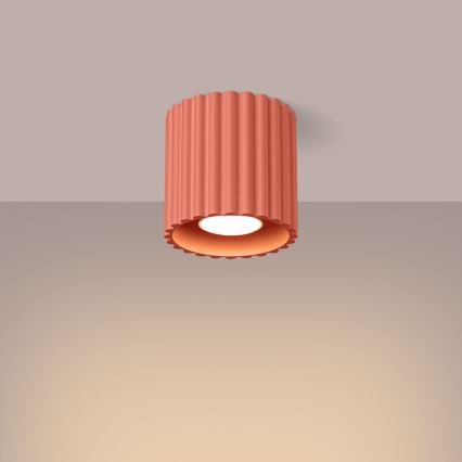 Faretto AURA 1xGU10/10W/230V 10 cm rosa
